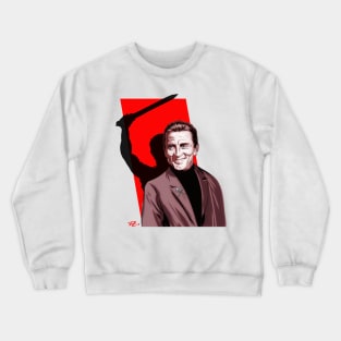 Kirk Douglas - An illustration by Paul Cemmick Crewneck Sweatshirt